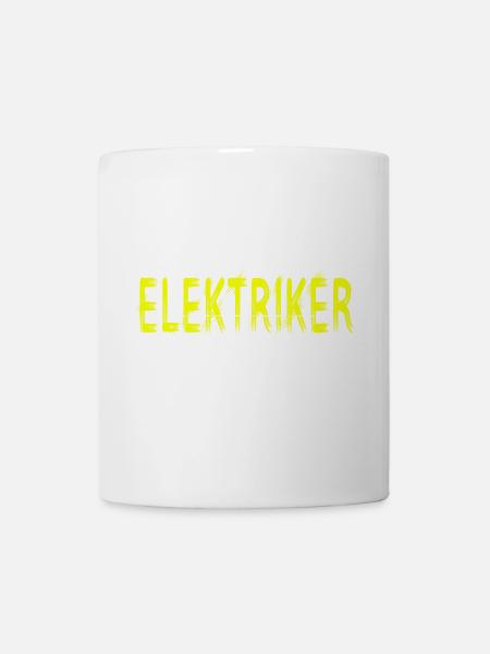 Elektriker Handwerker Design - Tasse - Weiß