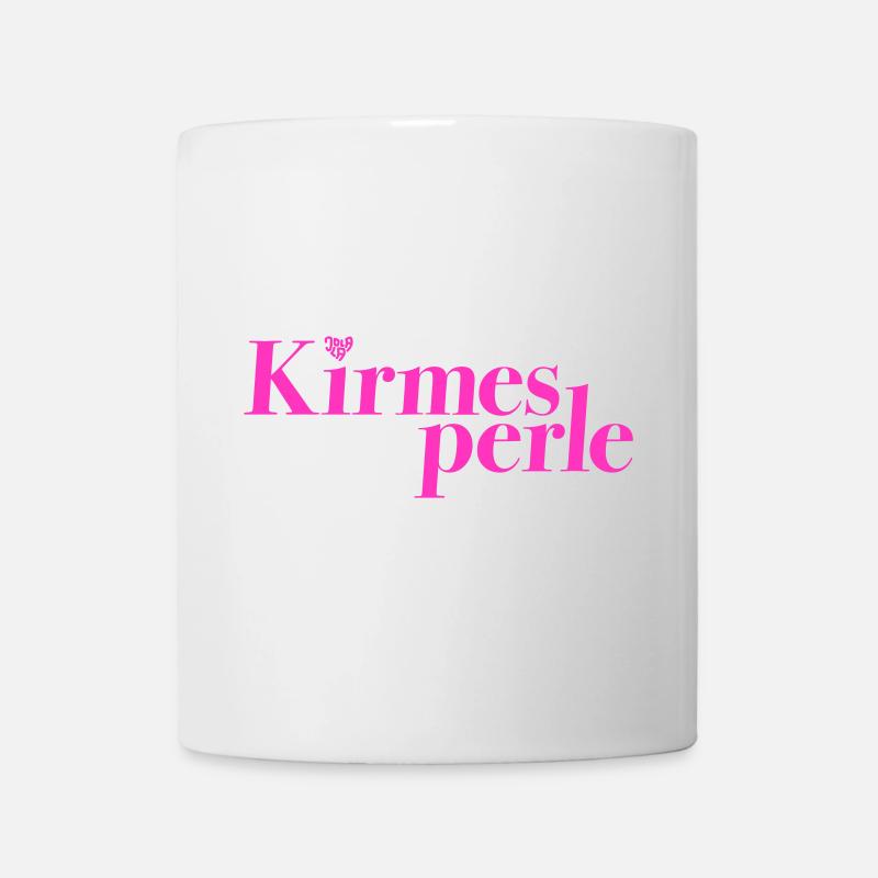 Kirmesperle Pink Glanz - Tasse - Weiß