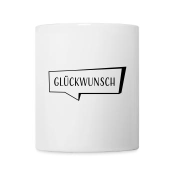 Speech bubble congratulations - Mug - white - Front
