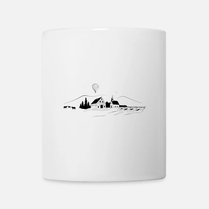 SkylineSauerland black - Tasse - Weiß