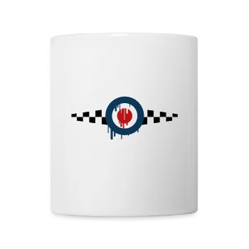 Mod Target skashirts - Tasse - Weiß - Vorne