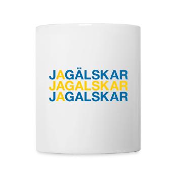 I LOVE SWEDEN Schweden Flagge - Tasse - Weiß - Vorne