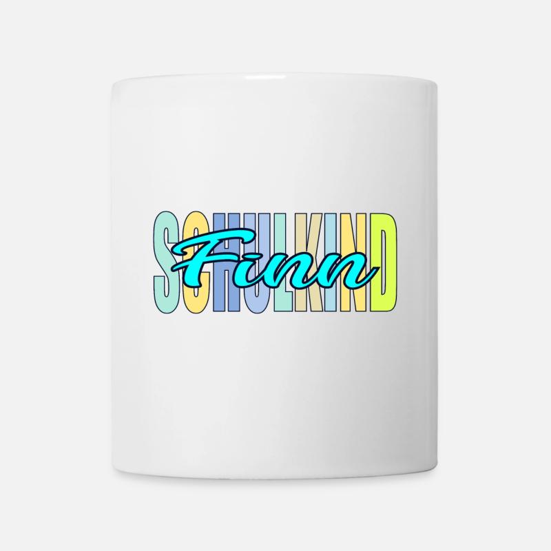 SCHULKIND FINN - SCHULANFANG EINSCHULUNG - Tasse - Weiß