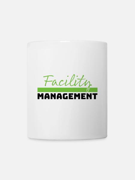 Tshirt Facility Management green schwarz - Tasse - Weiß