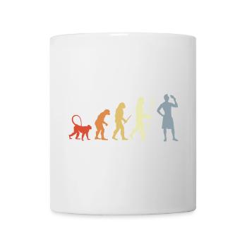 Evolution Amateurs de crème glacée - Mug blanc - blanc - Devant