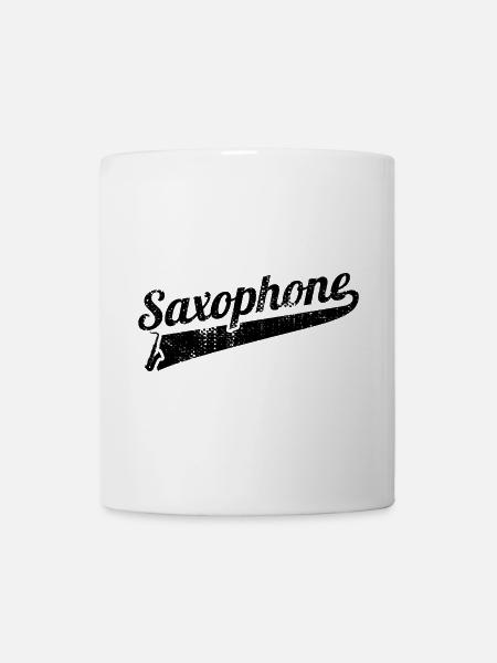 Saxophon - Tasse - Weiß