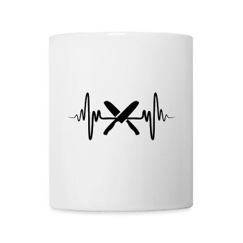 Kochmesser Herzlinie - Tasse - Weiß - Vorne