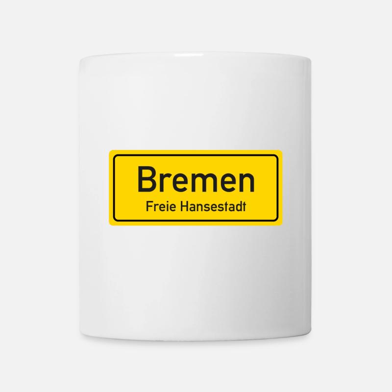 Bremen place name sign Germany - Mug - white