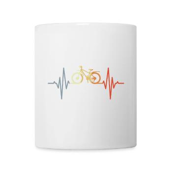 Vintage Mountain Biking Heart Palpitations - Mug - white - Front