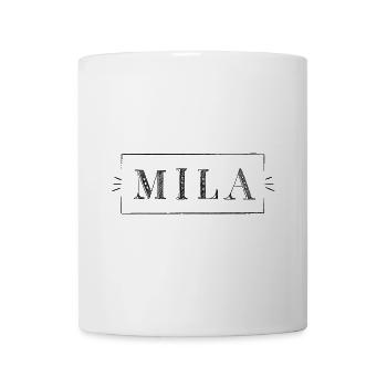 MILA - girl name in a frame - Mug - white - Front