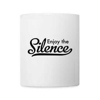 Écoute le silence - Mug blanc - blanc - Devant