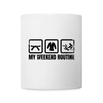 Judoka Weekend Routine - Mug - white - Front