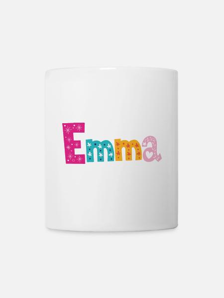 Personalisierter Emma-Name - Tasse - Weiß