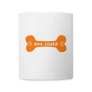 Amoureux des chiens, os de chien, ventilateur, amoureux des chiens, promenade de chien, - Mug blanc - blanc - Devant