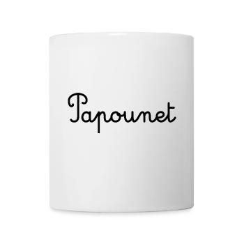 PAPOUNET. PAPA. FÊTE DES PÈRES. BONNE FÊTE PAPA - Mug blanc - blanc - Devant