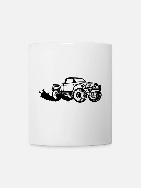 Pickup schwarz - Tasse - Weiß