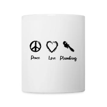 Peace, dear plumbers - Mug - white - Front