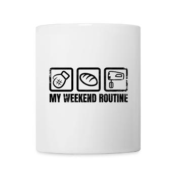Wochenende eines Bäckers - Tasse - Weiß - Vorne