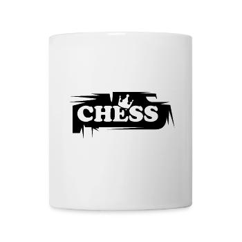 chess logo Schach Turnier Cup Verein Team Krone - Tasse - Weiß - Vorne