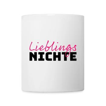 Lieblingsnichte Tshirt pink - Tasse - Weiß - Vorne