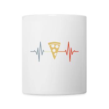 Pizza Pulsschlag - Tasse - Weiß - Vorne