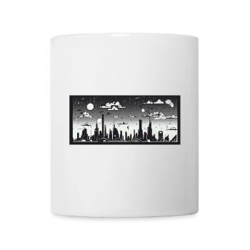 Manga Comic Future City Skyline - Mug - white - Front