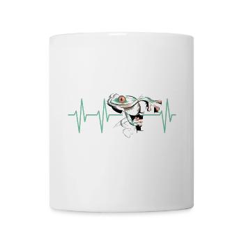 frog pulse heartbeat poison dart frogSymbol icon - Mug - white - Front