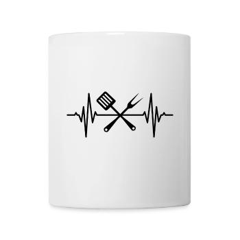 Wooden Spoon Heart Line - Mug - white - Front