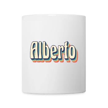 Alberto Retro Vintage T-Shirt Geschenk T-Shirt - Tasse - Weiß - Vorne