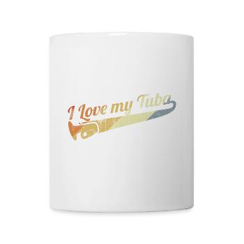 I love tuba music - Mug - white - Front