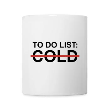 Liste de choses à faire Sarcasme froid - Mug blanc - blanc - Devant