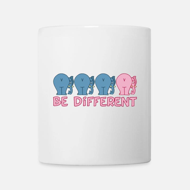 Un éléphant différent - Mug blanc - blanc