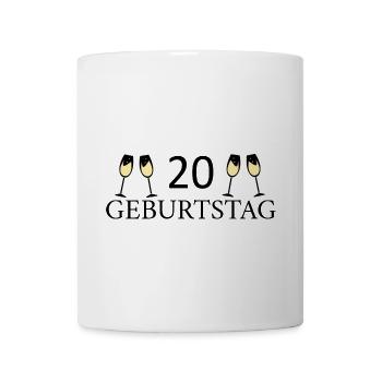20e anniversaire 20 ans - Mug blanc - blanc - Devant