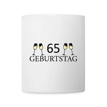 65.Geburtstag 65 Jahre - Tasse - Weiß - Vorne