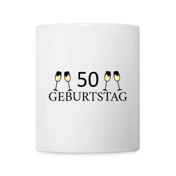 50.Geburtstag 50 Jahre - Tasse - Weiß - Vorne