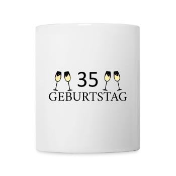 35.Geburtstag 35 Jahre - Tasse - Weiß - Vorne