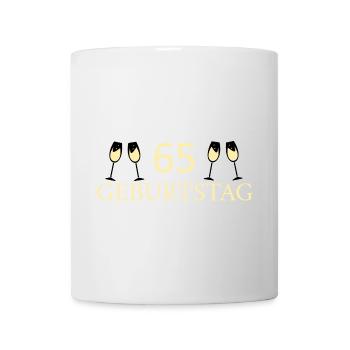 65.Geburtstag 65 Jahre - Tasse - Weiß - Vorne