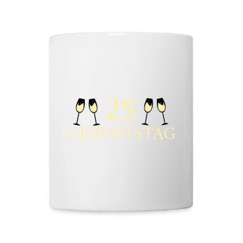 25.Geburtstag 25 Jahre - Tasse - Weiß - Vorne