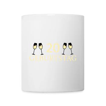 20e anniversaire 20 ans - Mug blanc - blanc - Devant