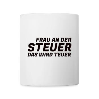 Le sarcasme au volant devient une chemise drôle de chère - Mug blanc - blanc - Devant