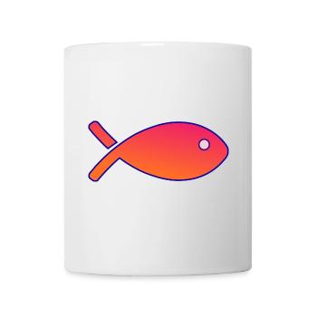 FISCH. SARDINE. FISCH. APRILSCHERZ. MEER - Tasse - Weiß - Vorne
