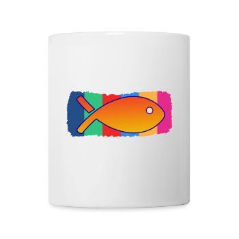 FISCH. SARDINE. FISCH. APRILSCHERZ. MEER - Tasse - Weiß - Vorne
