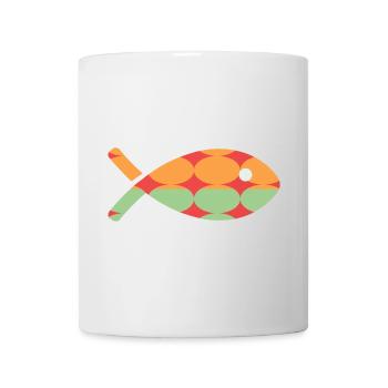 POISSON. POISSON D'AVRIL. VACANCES. ETE. HUMOUR - Mug blanc - blanc - Devant