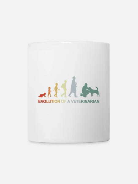 Entwicklung vom Kind zum Tierarzt - Tasse - Weiß