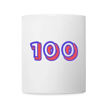 100. 100 YEARS. 100th ANNIVERSARY. 100 BIRTHDAY - Mug - white - Front