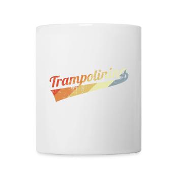 Vintage Trampolinspringen - Tasse - Weiß - Vorne