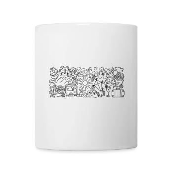 Holidays Holidays Beach Motorhome and Sea - Mug - white - Front