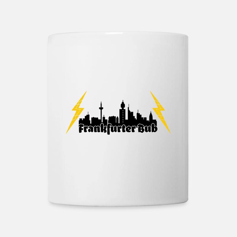 Frankfurter Bub ffm skyline - Tasse - Weiß