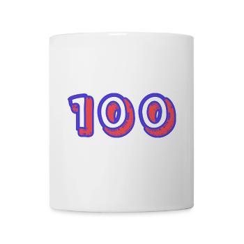 100. 100 YEARS. 100th ANNIVERSARY. BIRTHDAY 100 - Mug - white - Front