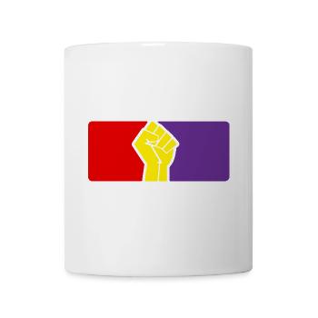 Drapeau et poing de la République espagnole - Mug blanc - blanc - Devant